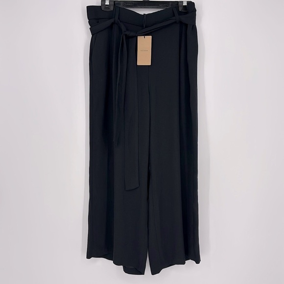 Halogen Wide Leg Pants with Waist Tie Belt Women’s Size Medium in Black NWT! - Picture 3 of 9